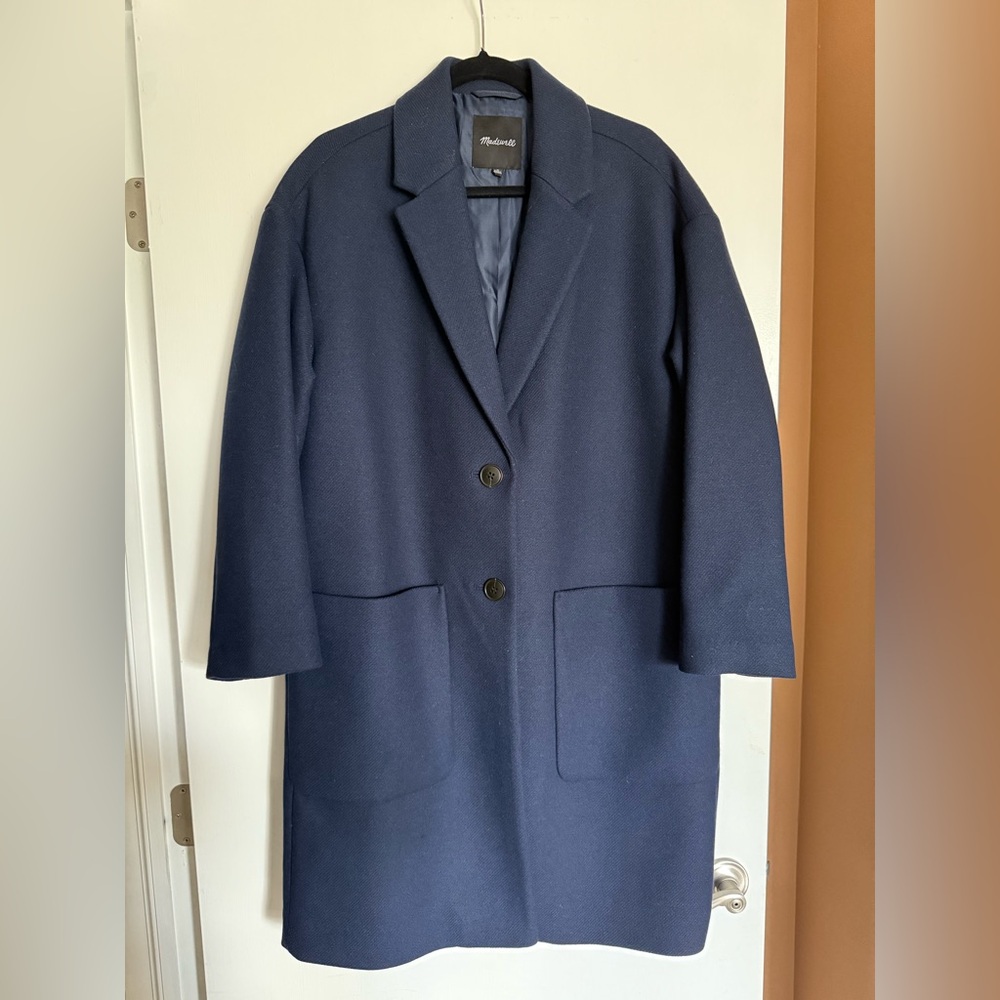 Madewell Women’s Dark Blue Trench Coat